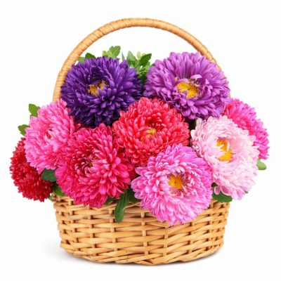 Корзина с цветами «Благоухающий венок»