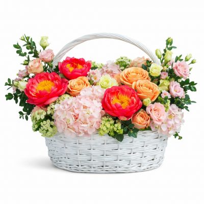 Корзина с цветами «Загадочная ночь»