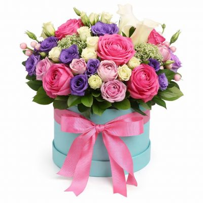 Цветы в коробке «Дивный мир»