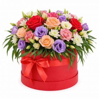 Цветы в коробке «Электрическая искра»